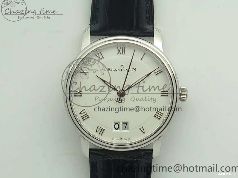 0324 SportInspired Villeret 6669 SS HG 1:1 Best Edition White Dial On Leather Strap V 8099